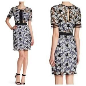 Romeo & Juliet couture lace overlay floral dress Sz Small